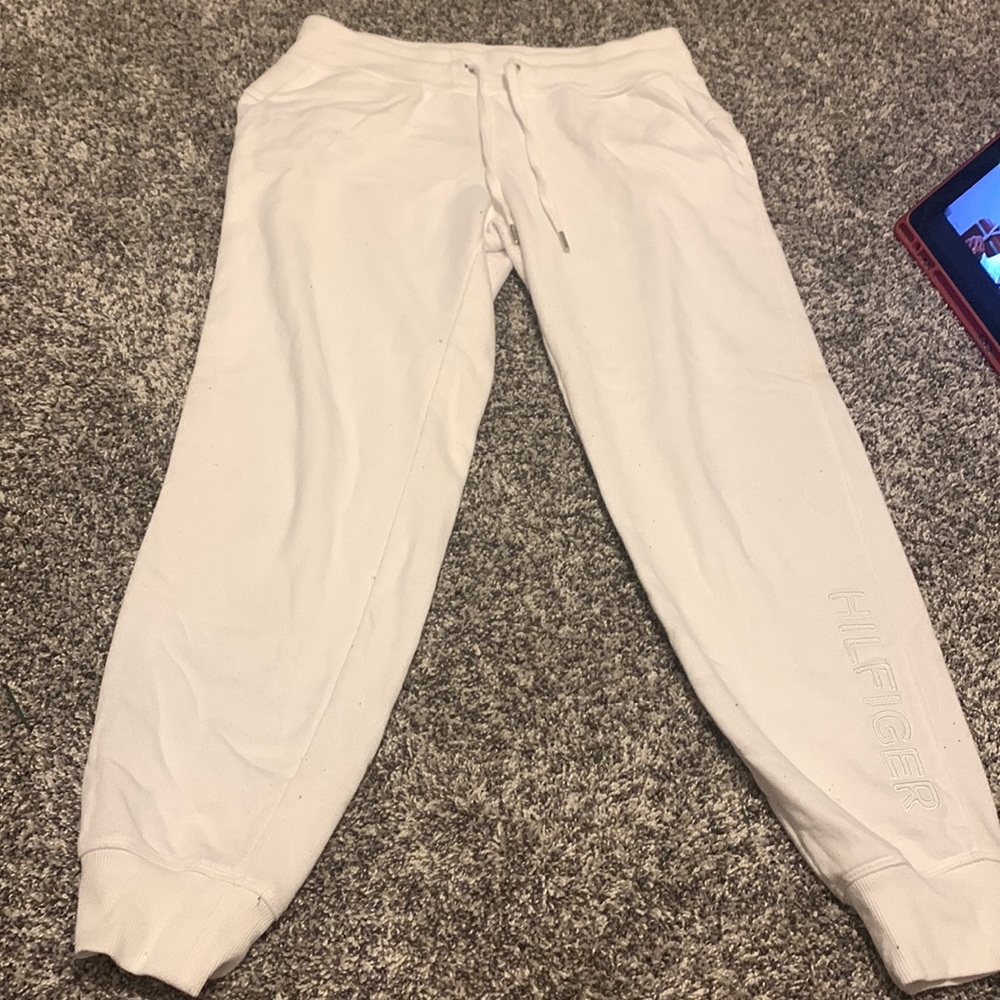 Tommy Hilfiger white sweat pants